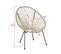 Set De 2 Chaises Beige Acapulco