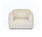 Fauteuil Tracy Velours Beige - 100x92cm