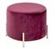 Pouf Rond Design "cathy" 48cm Rouge