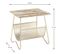 Table D'appoint Design "porte Revues" 51cm Or