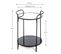 Table D'appoint Design "acier Laqué" 50cm Noir