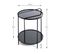 Table D'appoint Ronde Design "zeko" 51cm Noir