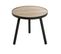 Table D'appoint Design "qanaq" 40cm Noir et Chêne