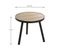 Table D'appoint Design "qanaq" 40cm Noir et Chêne