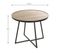 Table D'appoint Design "qanaq" 60cm Noir et Chêne