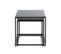 Lot De 2 Tables D'appoint "cromano" 40cm Noir