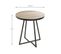 Table D'appoint Design "doliba" 52cm Noir et Chêne