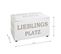 Coffre De Rangement "lieblings Platz" 65cm Blanc