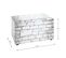 Coffre De Rangement Vintage "mur" 65cm Blanc