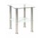 Table D'appoint En Verre "henia" 47cm Blanc