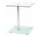 Table D'appoint En Verre "nolan" 52cm Transparent