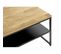 Table Basse Design "pika" 70cm Chêne Et Noir