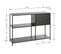 Buffet 3 Niveaux 1 Casier "nelia Ii" 100cm Noir