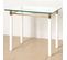 Table D'appoint Design "ruben" 60cm Blanc et Or