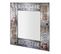 Miroir Mural Vintage "guitare" 74cm Argent