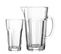 Set De 6 Verres Et Pichet Assortis Transparent