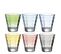 Lot De 6 Verres Colorés 215ml Multicolore