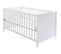 Lit Bébé Évolutif En Bois Blanc Réglable En Hauteur Roba 70x140