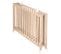 Lit pliable "Fold Up" 60x120 - Réglable en hauteur - Bois naturel