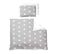 Parure De Lit Bébé Little Stars Gris/blanc - 100x135