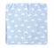 Couverture De Bébé "kleine Wolke Blau" – 80 X 80 Cm – Bleu Clair/blanc