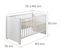 Lit bébé évolutif "Maxi" - 70x140 - Convertible - Réglable en hauteur