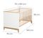 Lit Bébé Évolutif Finn - 70 x 140 cm - Convertible - Pieds & Barreaux  en Bois Massif