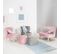 Fauteuil Enfant "Lil Sofa" - Avec Pieds En Bois Stables - Velours Rose