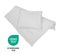 Parure De Berceau : Housse De Couette 80x80 + Taie D'oreiller 35x40 En Coton Bio Gris - Lil Planet