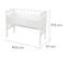 Lit Cododo "safe asleep®" 2en1 + Matelas + Tour + Barrière - Blanc