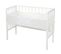 Lit Cododo "safe asleep®" 2en1 + Matelas + Tour + Barrière - Blanc