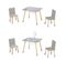 Ensemble De Sièges Pour Enfants - 2 Chaises + Table - Bois Laqué Gris