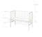 Lit Cododo 45 X 90 Avec Matelas Respirant, Barrière En Toile Et Doublure En Maille - Blanc