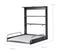 Étagère À Langer Murale Pliante Anthracite + Matelas À Langer Déperlant Gris