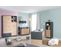 Chambre Bébé Duo Lenn - Lit Évolutif 70x140 Cm + Commode à Langer - Anthracite - Décor Bois