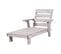 Chaise Longue Pour Enfant En Bois Massif Avec 2 Coussins Et Porte Gobelet - Gris