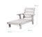 Chaise Longue Pour Enfant En Bois Massif Avec 2 Coussins Et Porte Gobelet - Gris