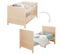 Lit Bébé Évolutif 70x140 cm Easy Sleep - Coins de Transformation Inclus - Bois Naturel