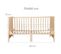 Lit Bébé Évolutif 70x140 cm Easy Sleep - Coins de Transformation Inclus - Bois Naturel