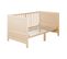 Lit Bébé Évolutif 70x140 cm Easy Sleep - Coins de Transformation Inclus - Bois Naturel