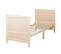 Lit Bébé Évolutif 70x140 cm Easy Sleep - Coins de Transformation Inclus - Bois Naturel