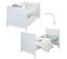 Lit Bébé Évolutif 70x140 cm Easy Sleep - Coins de Transformation Inclus - Bois Blanc