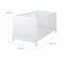 Lit Bébé Évolutif 70x140 cm Easy Sleep - Coins de Transformation Inclus - Bois Blanc