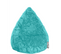 Pouf poire Fluffy Turquoise XL