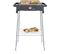 Barbecue Sur Pieds - 2500w - Style Evo S - 0° À 350° En 10mn - Pare-vent - Noir - Pg8124