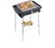 Barbecue Sur Pieds - 2500w - Style Evo S - 0° À 350° En 10mn - Pare-vent - Noir - Pg8124