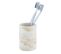 Gobelet De Salle De Bain Design Marbre Odos - Blanc