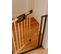 Barrière De Porte à Pression Easylock Plus Bois/metal 152,5 Cm - 160,5 Cm Nature/noir