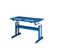 Bureau inclinable PACO Bois Massif et MDF Vernis bleu et blanc