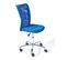 Chaise De Bureau Avec Roulettes BONNIE Bleu Mesh Tissu Respirant